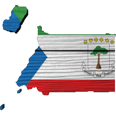 Flags Africa Equatorial Guinea Map 