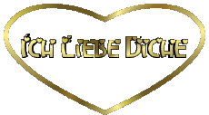 Messages Allemand Ich Liebe Dich Coeur 