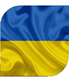 Drapeaux Europe Ukraine Carré 
