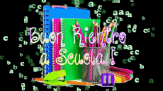 Messages Italian Buon Rientro a Scuola Animated Background 001 