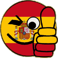 Flags Europe Spain Smiley - OK 