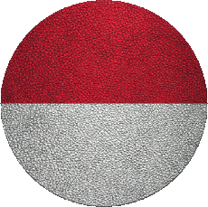 Fahnen Europa Monaco Runde 