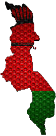 Drapeaux Afrique Malawi Carte 