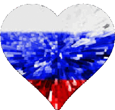 Banderas Europa Rusia Corazón 
