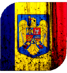 Flags Europe Romania Square 