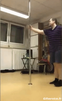 Humour - Fun PERSONNAGES Pole Dance Gamelle Fail 