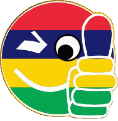 Bandiere Africa Mauritius Faccina - OK 