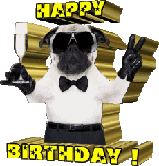 Messagi Inglese Happy Birthday Animals 001 
