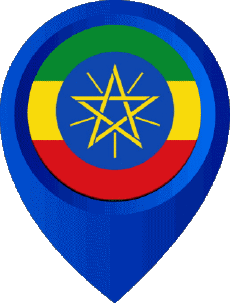 Bandiere Africa Etiopia Perno di posizione 