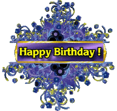 Messages Anglais Happy Birthday Floral 31 
