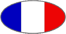 Drapeaux Europe France National Ovale 