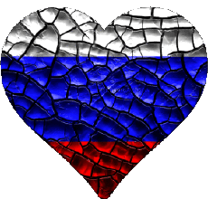 Banderas Europa Rusia Corazón 