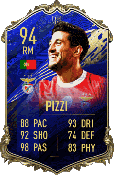 Multimedia Videospiele F I F A - Karten Spieler Portugal Pizzi - Luís Miguel Afonso Fernandes 