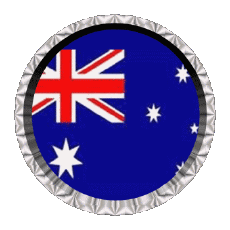 Bandiere Oceania Australia Nazionale Rotondo - Anelli 