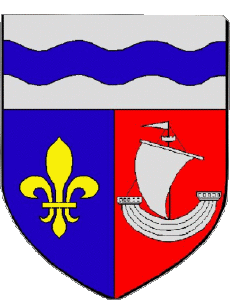 Bandiere Francia Dipartimenti - Città 92 Hauts de Seine 