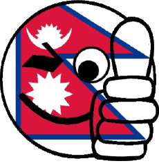 Banderas Asia Nepal Smiley - OK 