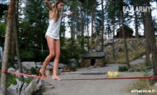 Humor -  Fun MENSCHEN Seiltänzer Fail 