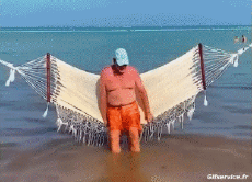 Humor -  Fun PEOPLE Hammock Fail 