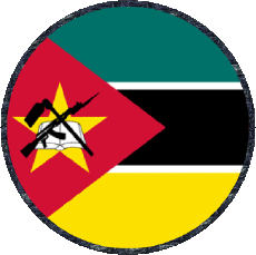 Bandiere Africa Mozambico Rond 