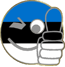 Banderas Europa Estonia Smiley - OK 