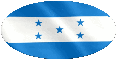 Fahnen Amerika Honduras Oval 