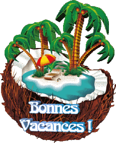 Messagi Francese Bonnes Vacances Sfondo trasparente 23 