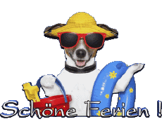 Messages Allemand Schöne Ferien Fond Transparent 03 