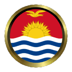 Flags Oceania Kiribati Round - Rings 