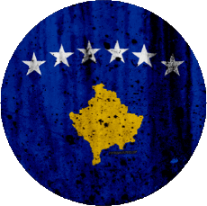 Bandiere Europa Kosovo Tondo 