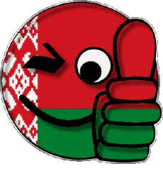 Drapeaux Europe Bielorussie Smiley - OK 