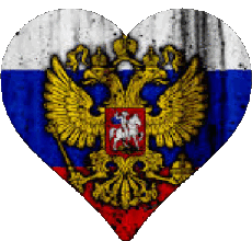 Banderas Europa Rusia Corazón 