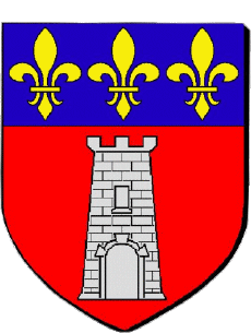 Blasón-Banderas Francia Departamentos - Ciudades 86 LOUDUN Blasón