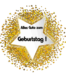 Nachrichten Deutsche Alles Gute zum Geburtstag Luftballons - Konfetti 011 