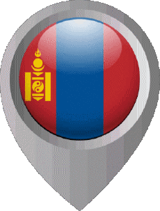 Banderas Asia Mongolia Marcador de ubicación 