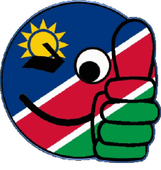 Drapeaux Afrique Namibie Smiley - OK 