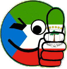 Bandiere Africa Guinea Equatoriale Faccina - OK 