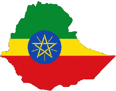Banderas África Etiopía Mapa 