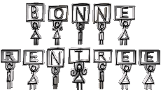 Nachrichten Französisch Bonne Rentrée Transparenter Hintergrund 10 