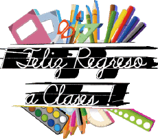 Nachrichten Spanisch Feliz Regreso a Clases Transparenter Hintergrund 003 