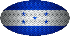 Banderas América Honduras Oval 