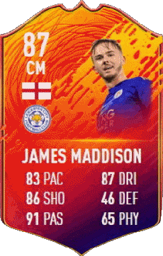 Multimedia Videospiele F I F A - Karten Spieler England James Maddison 