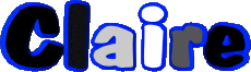 Vorname WEIBLICH - Frankreich C Claire 