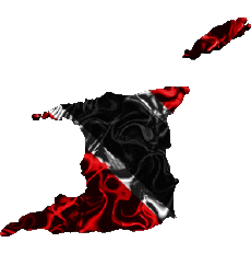 Drapeaux Amériques Trinité et Tobago Carte 