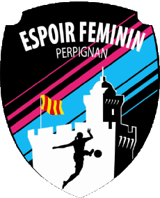 Sports FootBall Club France Logo Occitanie 66 - Pyrénées-Orientales Espoir Feminin Perpignan 