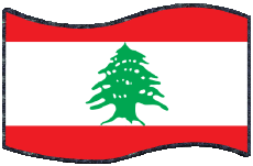 Fahnen Asien Libanon Rechteck 