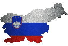 Flags Europe Slovenia Map 