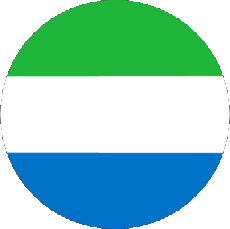Drapeaux Afrique Sierra Léone Rond 