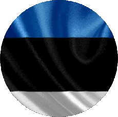 Bandiere Europa Estonia Tondo 