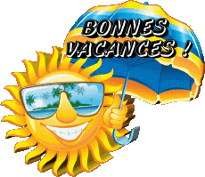 Messagi Francese Bonnes Vacances Sfondo trasparente 15 