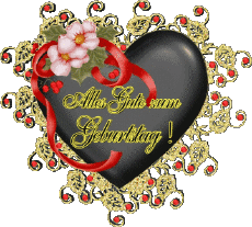 Messages German Alles Gute zum Geburtstag Herz 004 